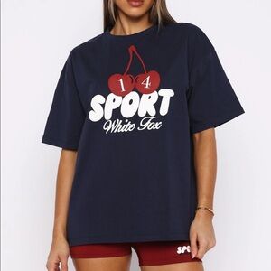 White Fox oversized tee